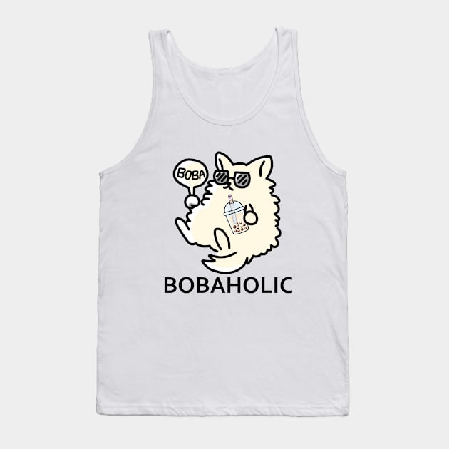 Bobaholic Cat Is The Boss! Tank Top by SirBobalot